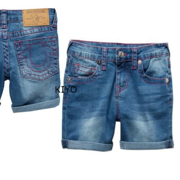 True Religion Coral Short End Denim Shorts 10 - Picture 3 of 6